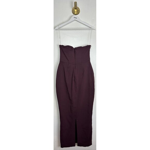 HOUSE OF CB Lucia Strapless Corset Maxi Dress in Grape Size Large - Picture 9 of 10